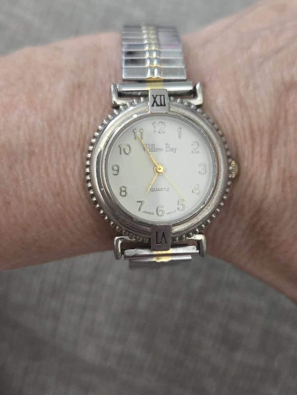 Willow Bay Gold & Silver Tone Women's Stretch Band Watch